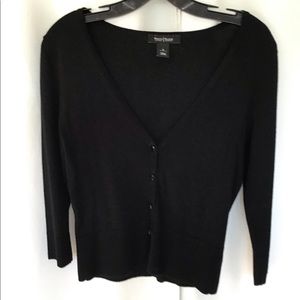 White House Black Market Black Sweater Size Small #2290